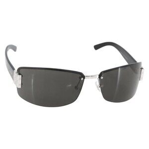 GUCCI Sunglasses metal Black Auth yk20056